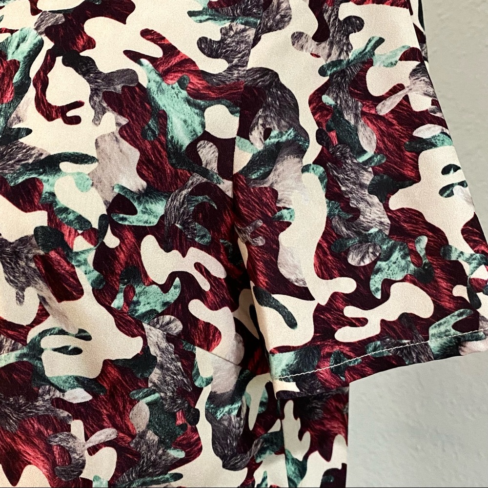 NWOT Daisy Street Abstract Ruffle Hem Sheath Dress, XS - Picture 6 of 14